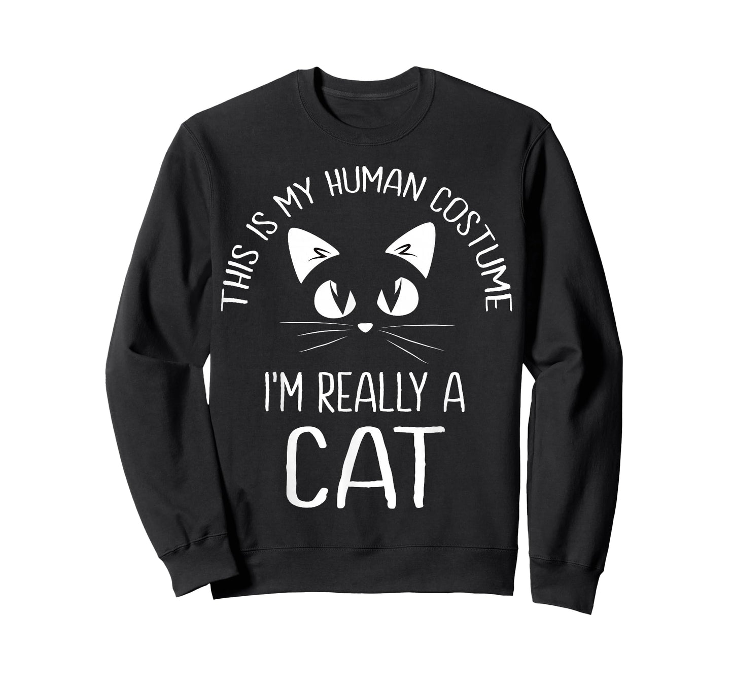This is My Human Costume I'm Really A Cat Halloween Kitten T-Shirt