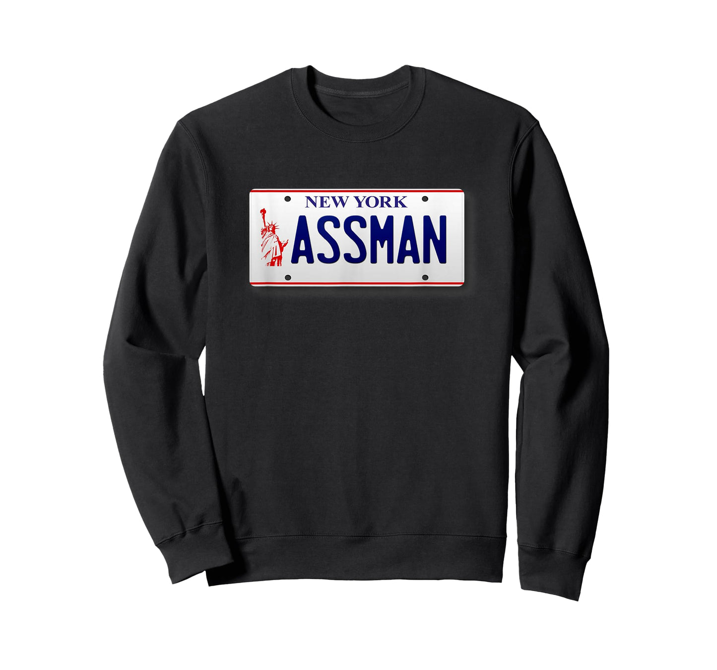 Assman New York License Plate Funny T-Shirt