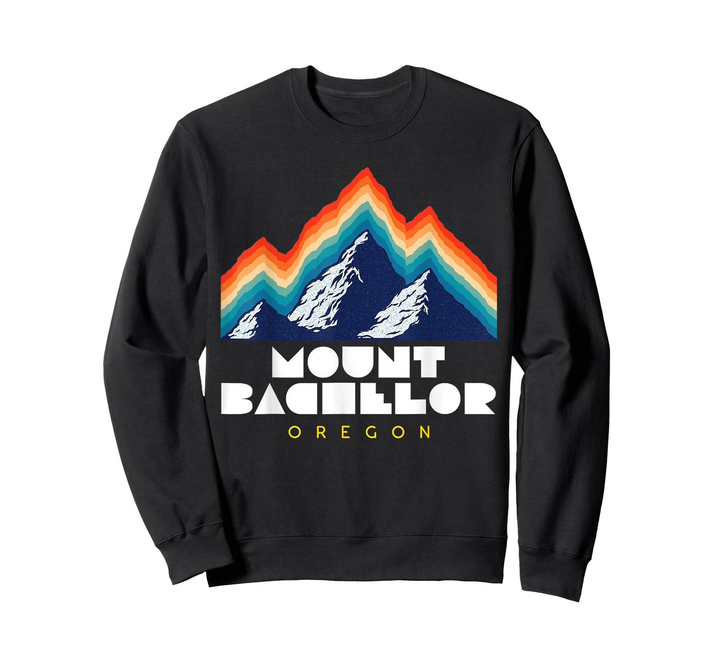 Mount Bachelor, Oregon - USA Ski Resort 1980s Retro T-Shirt