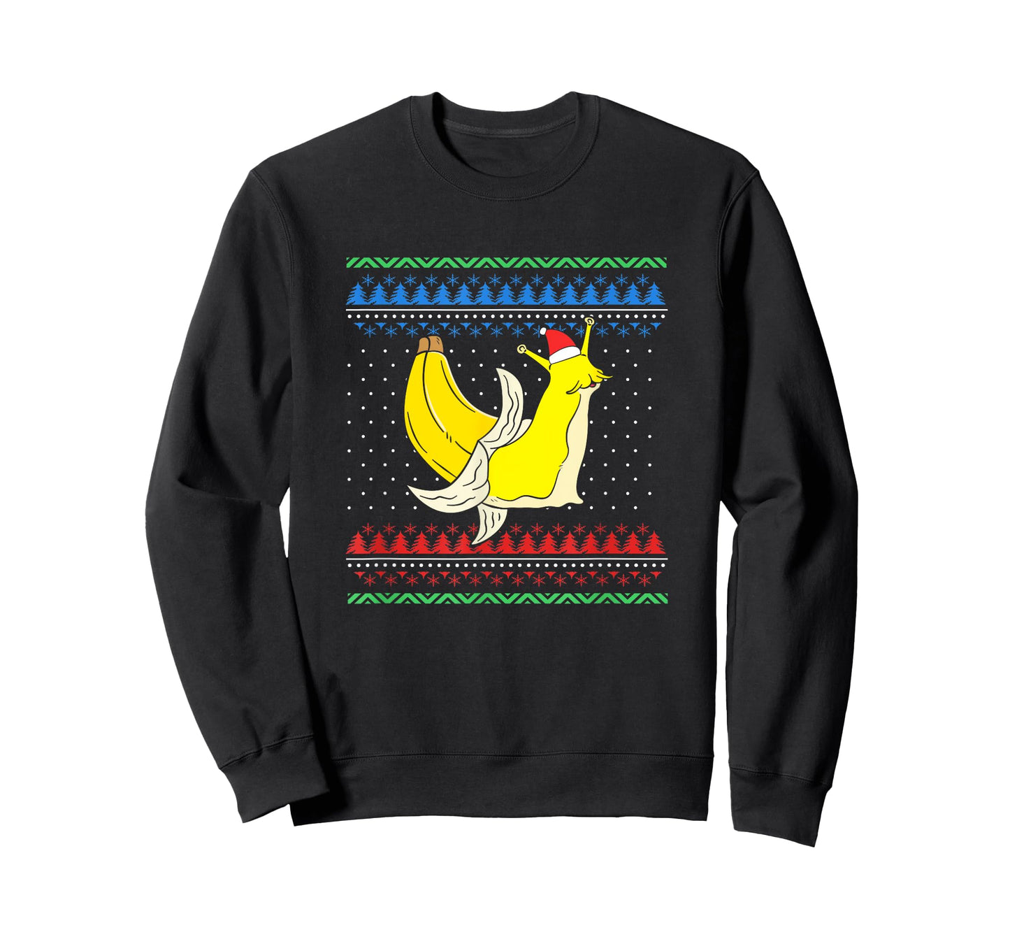 Christmas Banana Slug With Christmas Hat T-Shirt