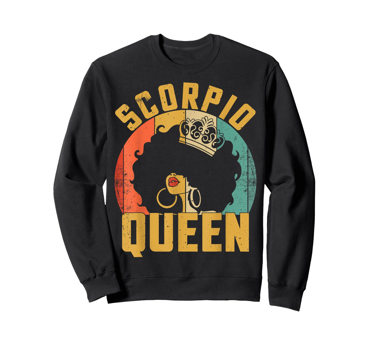 Birthday Afro Scorpio Queen African American Black Women T-Shirt