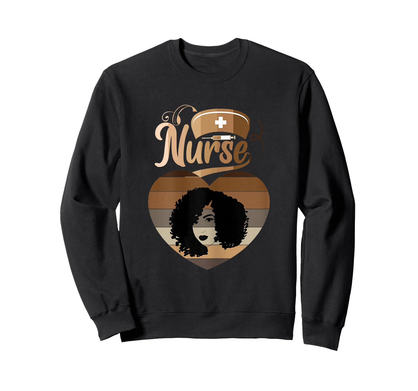 Afro Black Nurse Melanin African American Funny Nurse T-Shirt