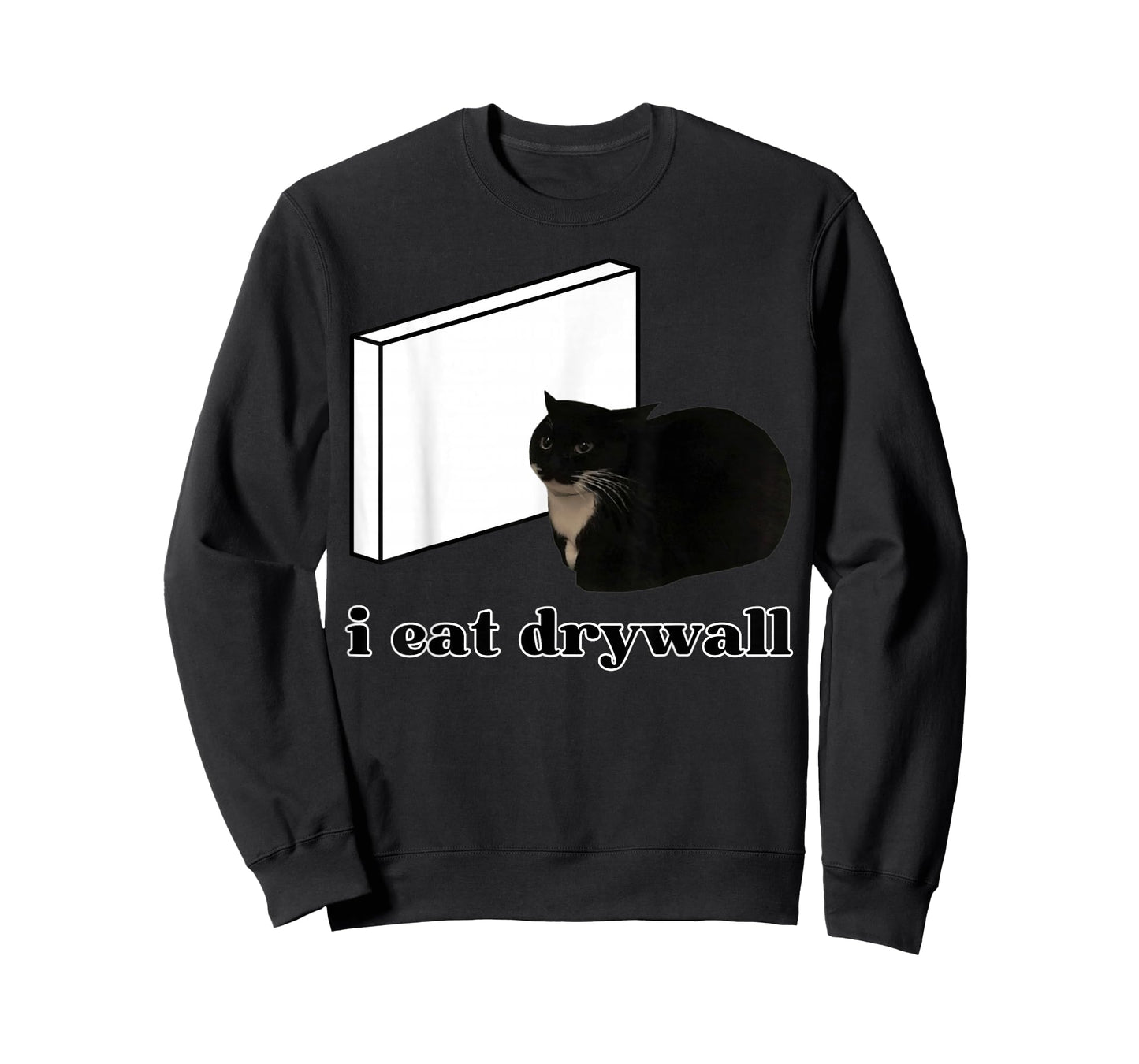 I Eat Drywall Meme Cat Meme Funny Meme Internet Memes GenZ T-Shirt