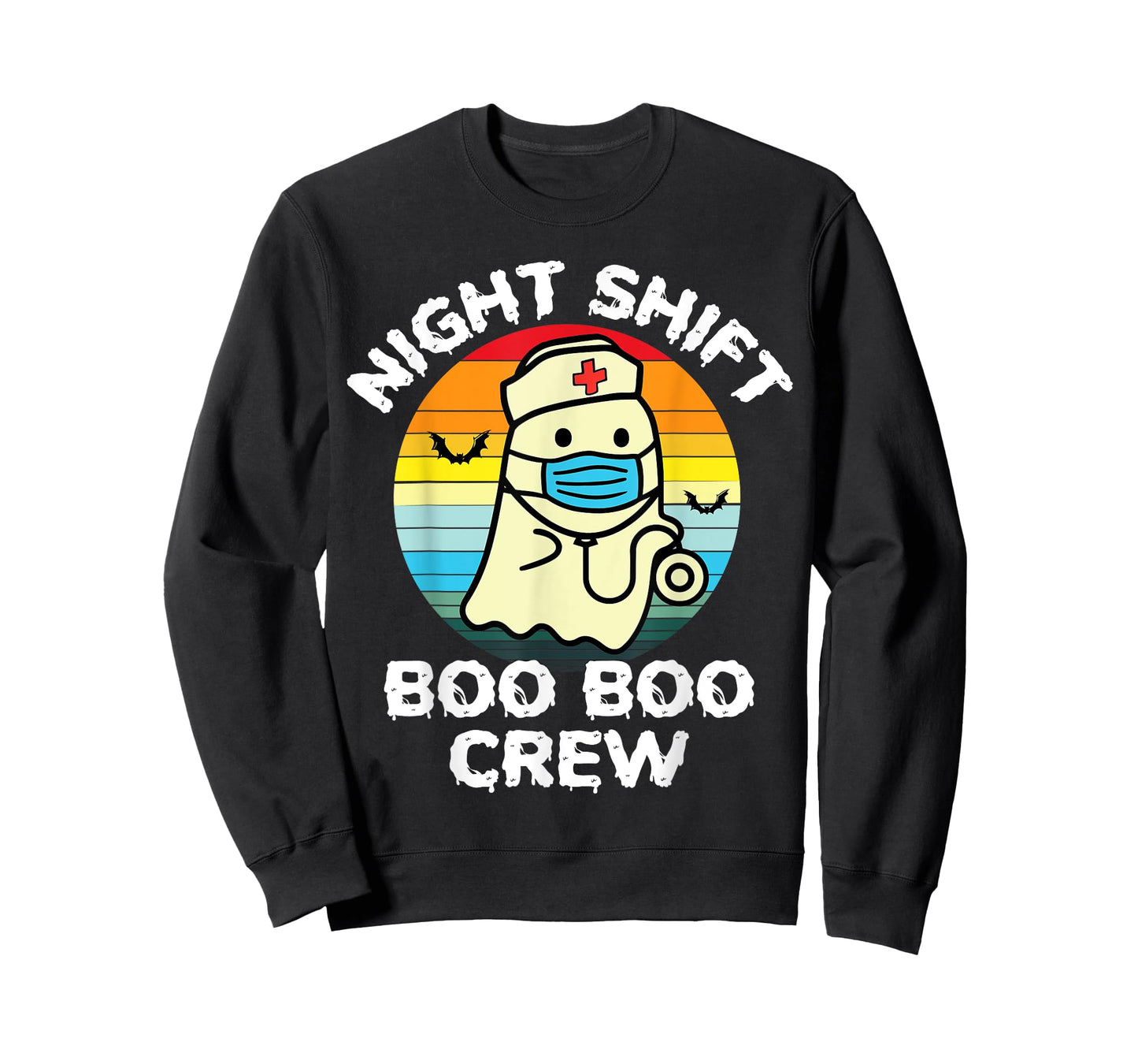 2023 Night Shift Boo Boo Crew Nurse Halloween For Nurses RN T-Shirt