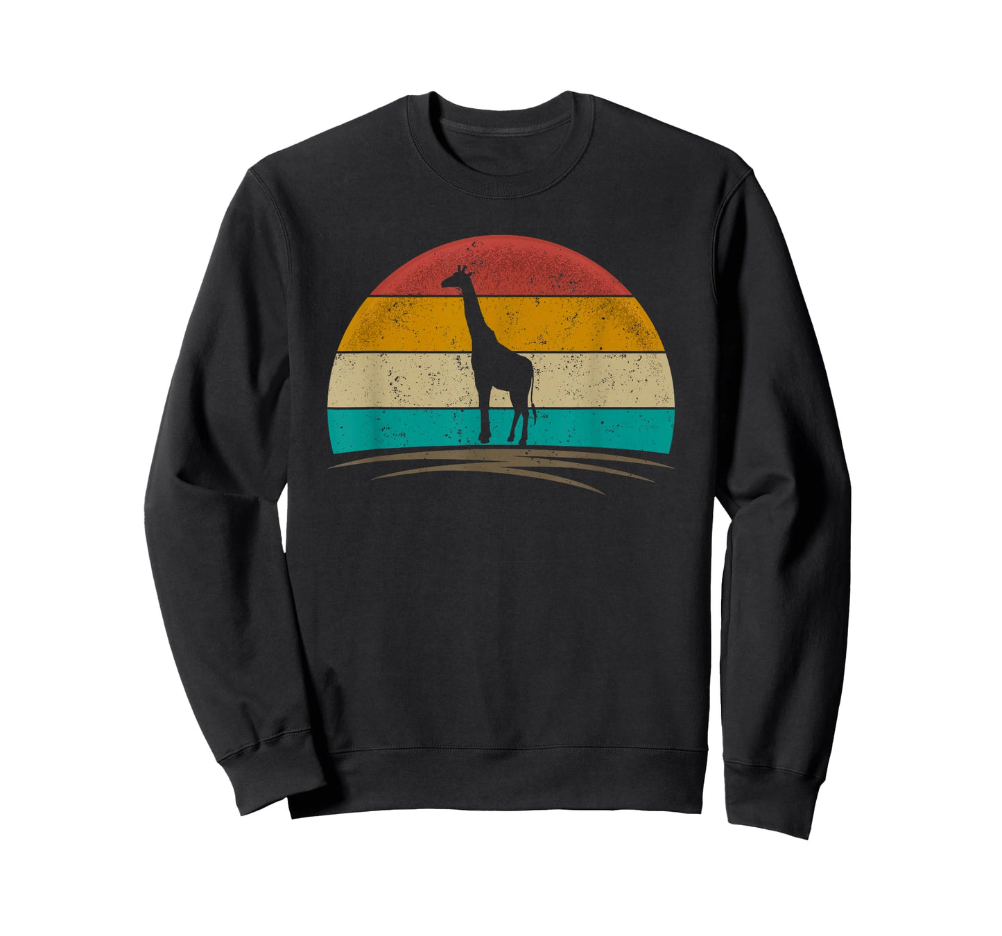 Vintage Giraffe Retro Distressed Giraffe Safari Men Women T-Shirt