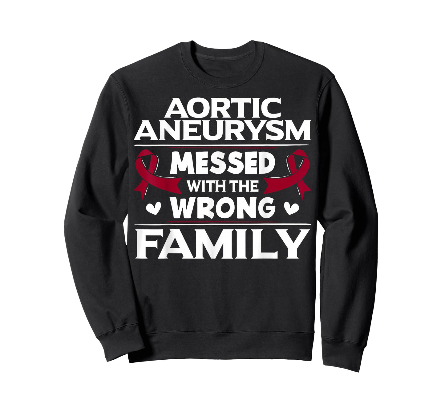 Aortic Aneurysm Gift Burgundy Awareness Ribbon T-Shirt