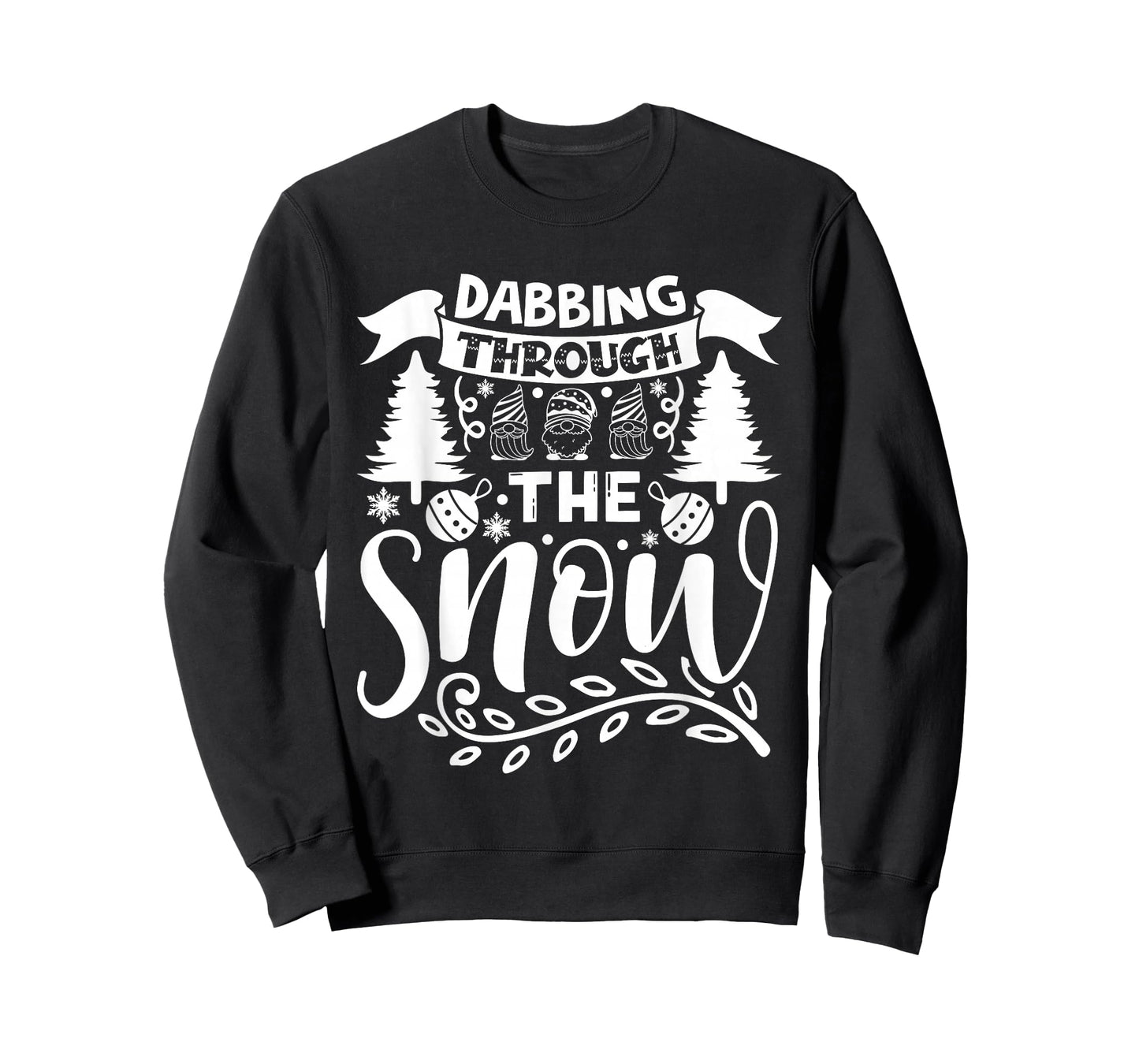 Funny Christmas Party Costume Dabbing Through The Snow T-Shirt