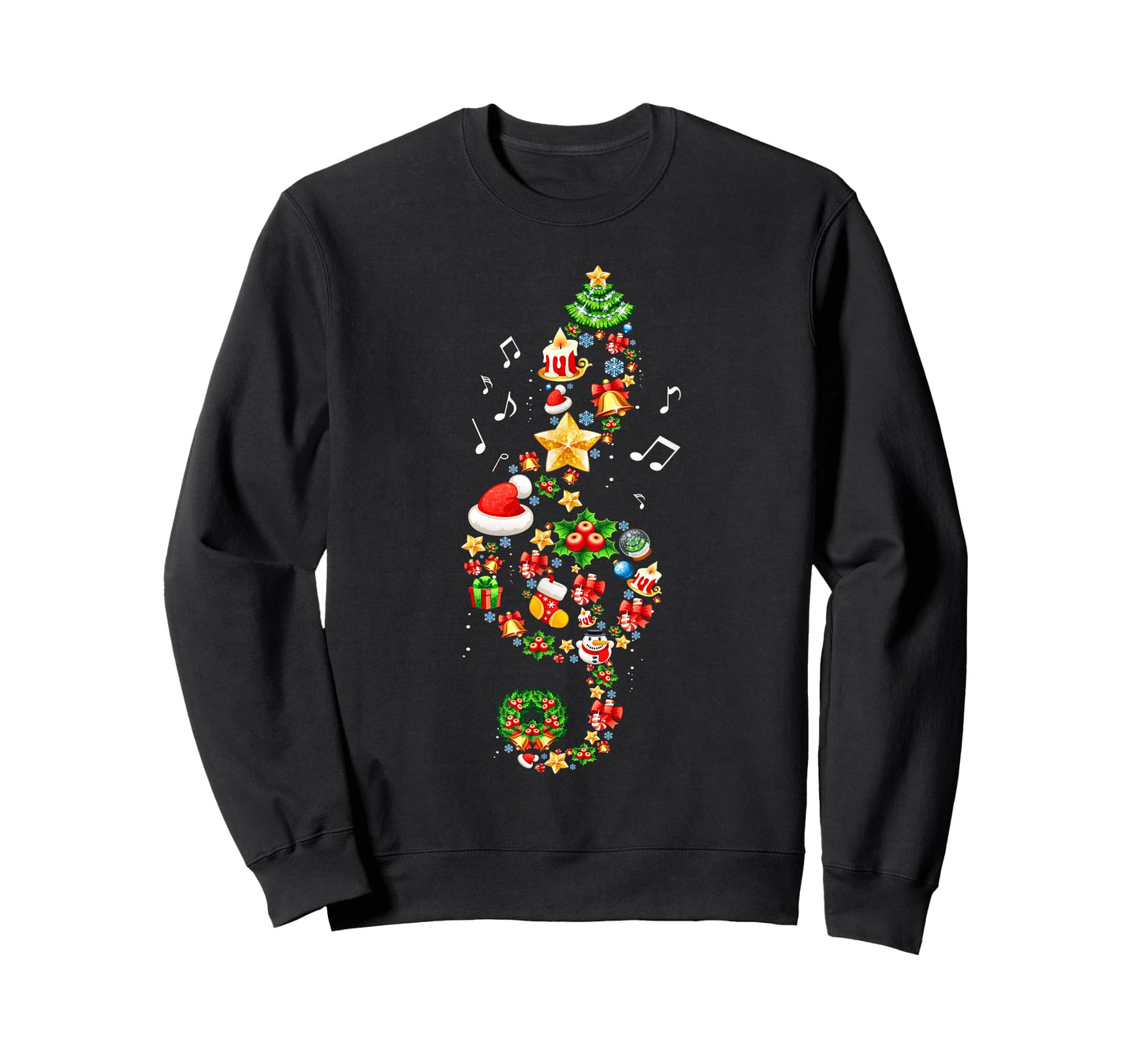 Christmas Musical Note Music Lover Teacher Sing Carols Xmas T-Shirt for Men Women Kids