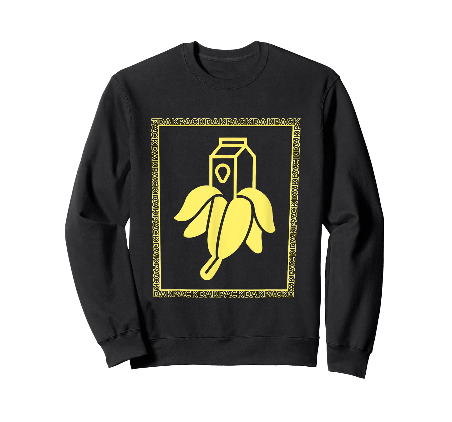 Milky Banana Funny Text Dakpack Vintage For Men Women Kids T-Shirt