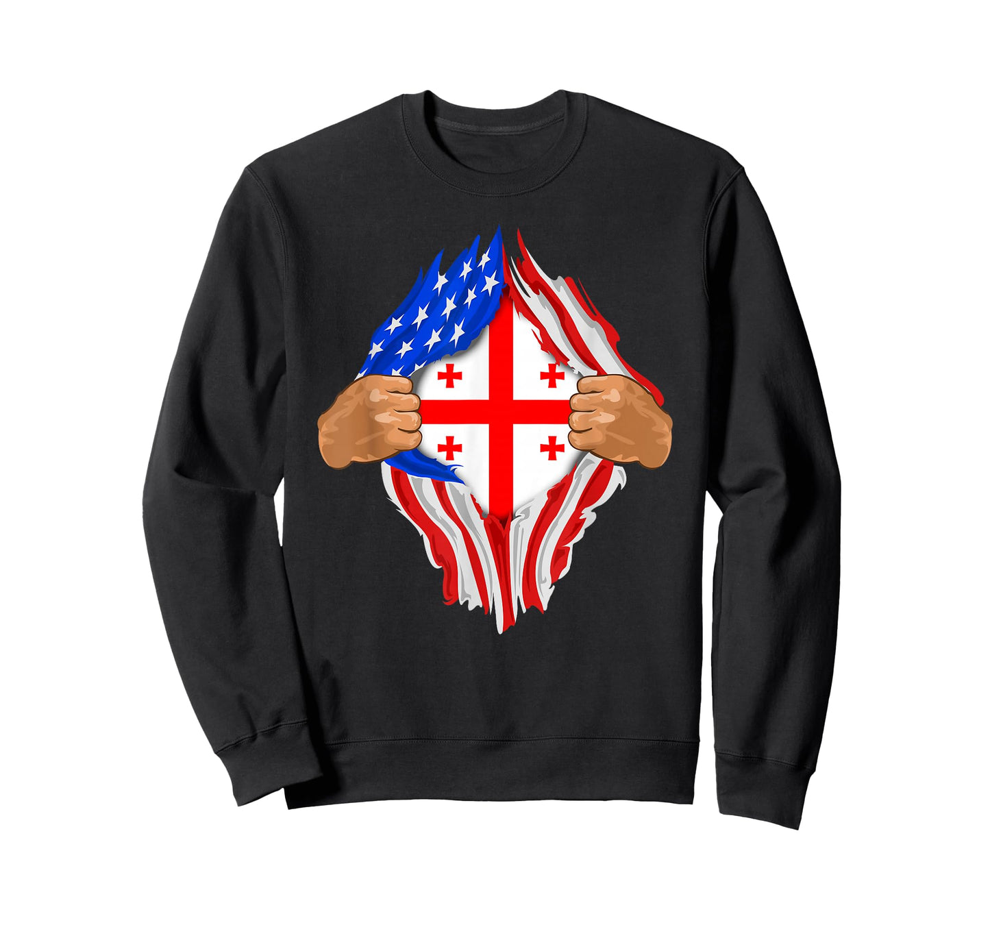 Georgian Blood Inside Me T-Shirt | Georgia Flag Gift T-Shirt