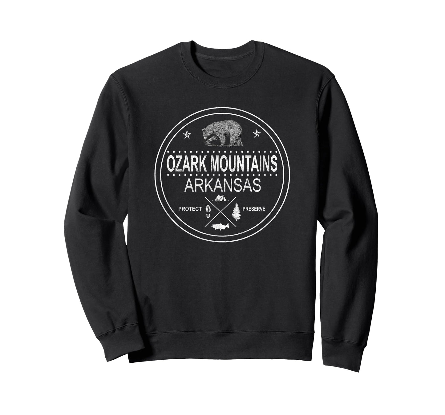 Ozark Mountains Arkansas Tee Distressed Vintage Gift T-Shirt