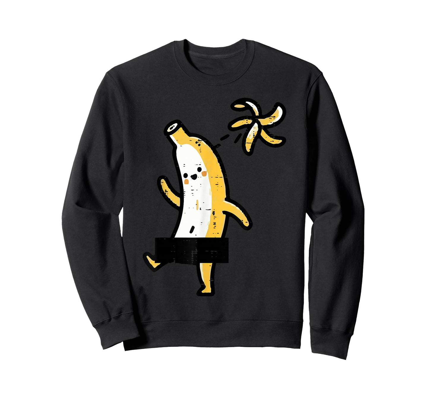 Banana Throwing Away Peel Funny Fruit Meme Men Women Kids T-Shirt