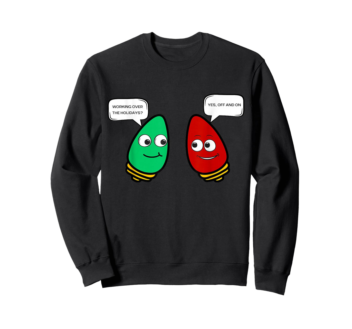 Christmas Light Bulb Working Off On Christmas Lights Funny T-Shirt