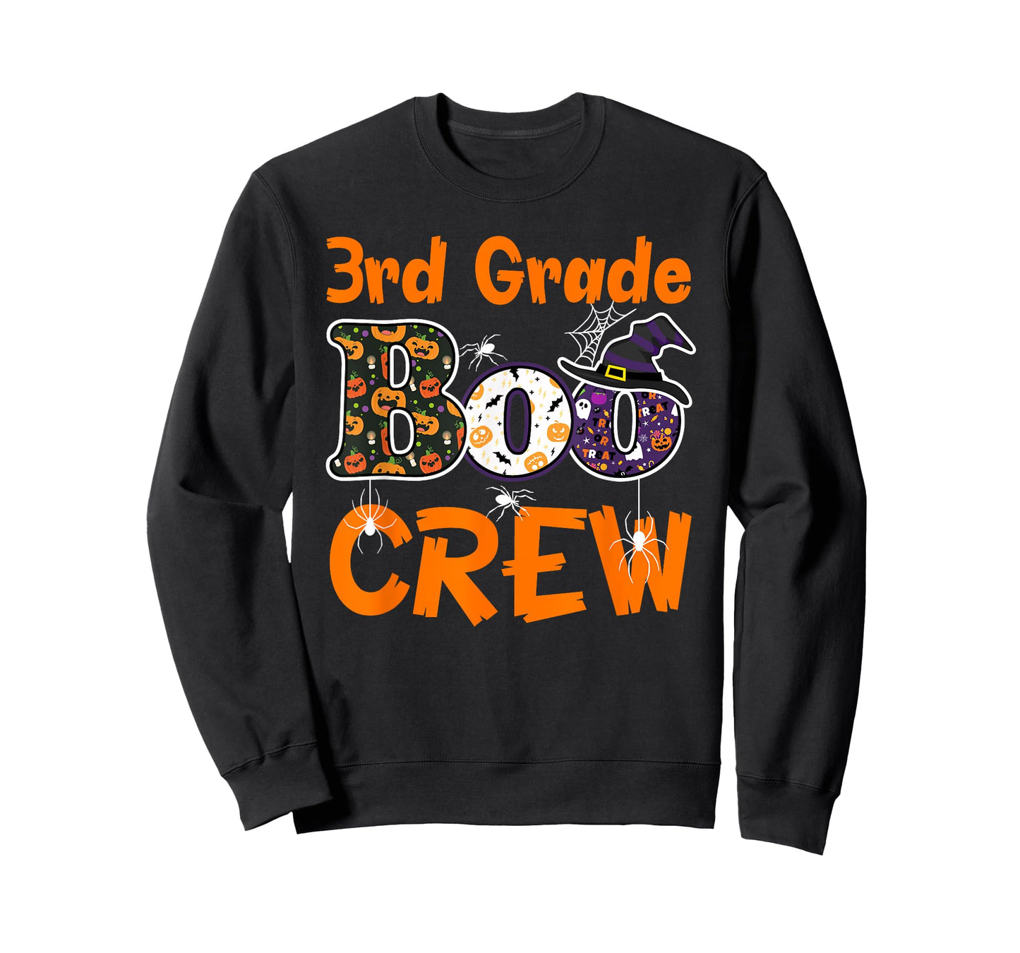 3rd Grade Boo Crew Halloween Gifts Teachers Students Costume T-Shirt