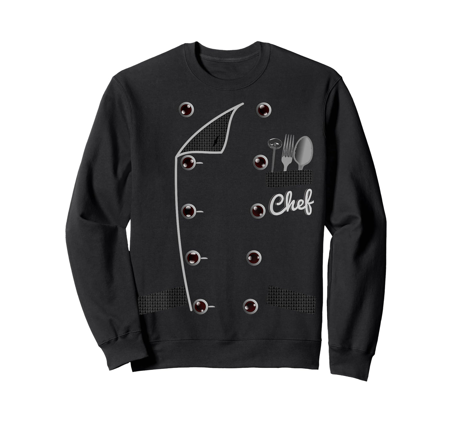 Chef TShirt Uniform Jacket Faux Funny Cook Shirt for Cooking T-Shirt