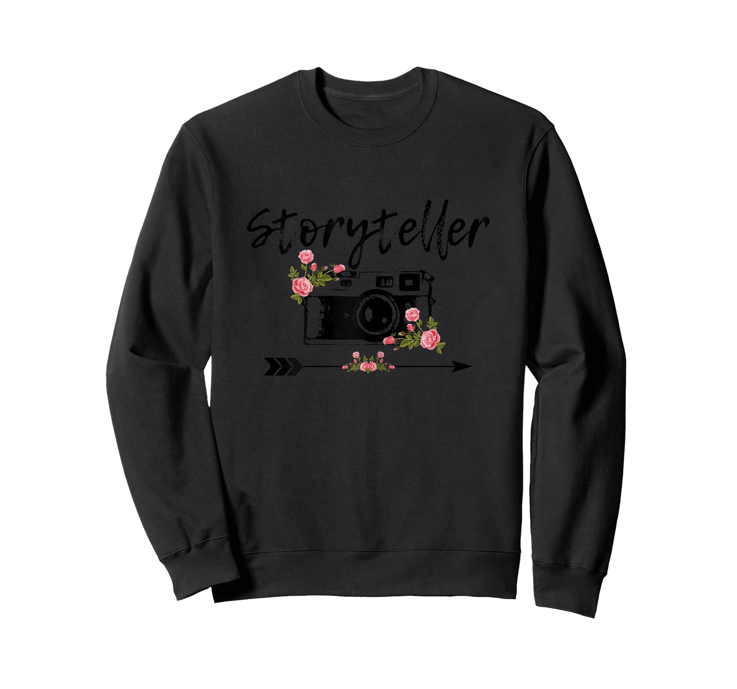 Photographer Story Plate Vintage Floral Camera Photography T-Shirt