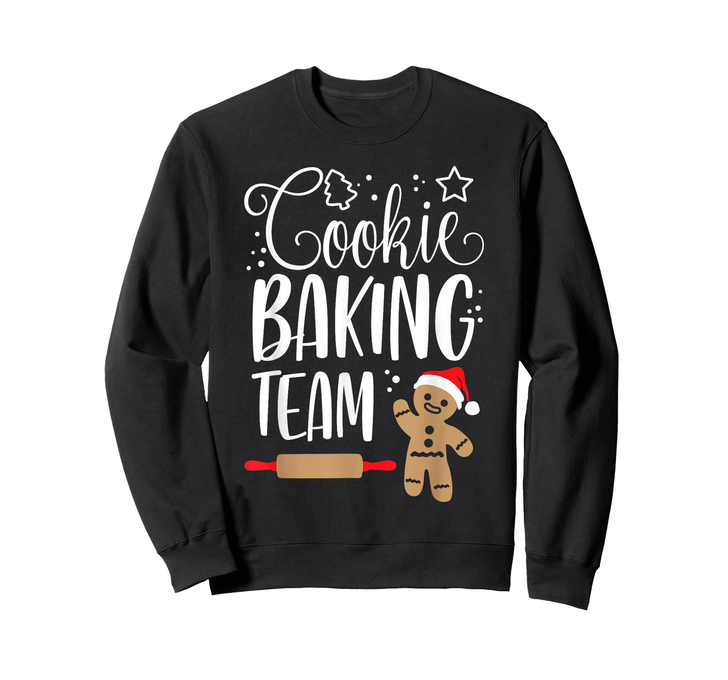 Cookie Baking Team Christmas Squad Xmas Crew m Gingerbread T-Shirt
