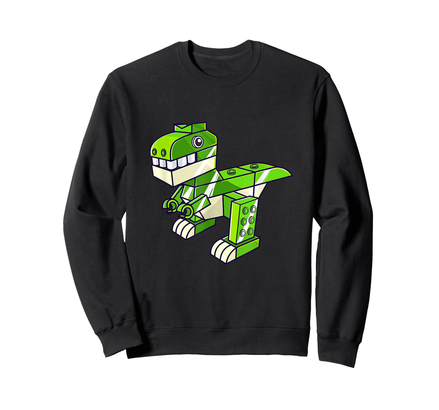 Dinosaur T Rex Master Builder Building Blocks Boys Kids T-Shirt