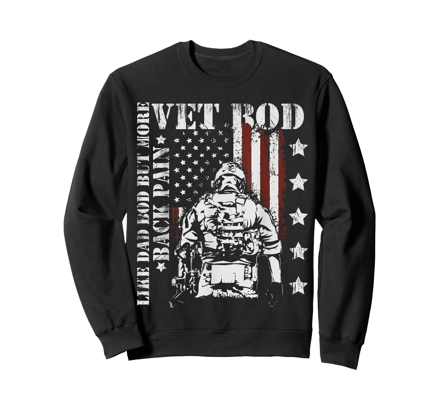 Vintage Vet Bod Like Dad Bod But More Back Pain Retro T-Shirt