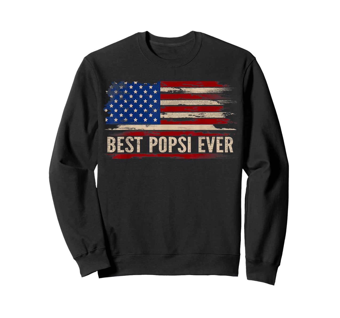 Vintage Best Popsi Ever American Flag Father's Day Gift Women Kids Men T-Shirt