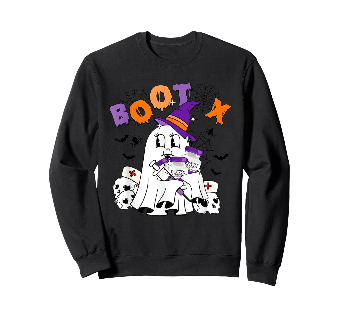 Cute Ghost BooTox Nurse Injector Halloween Plastic Surgery T-Shirt