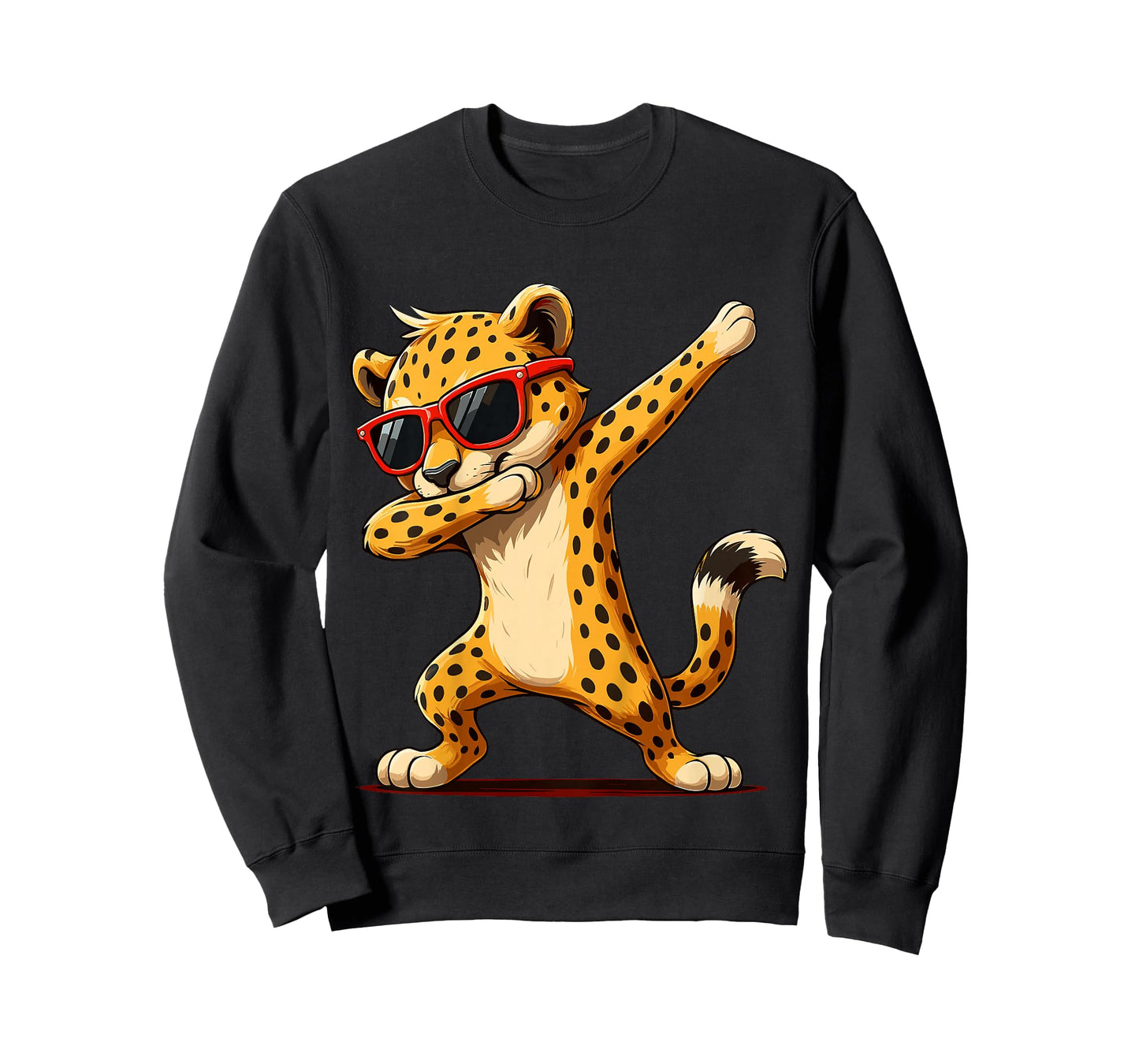 Kids Dabbing Cheetah Sunglasses Animal Cheetah T-Shirt