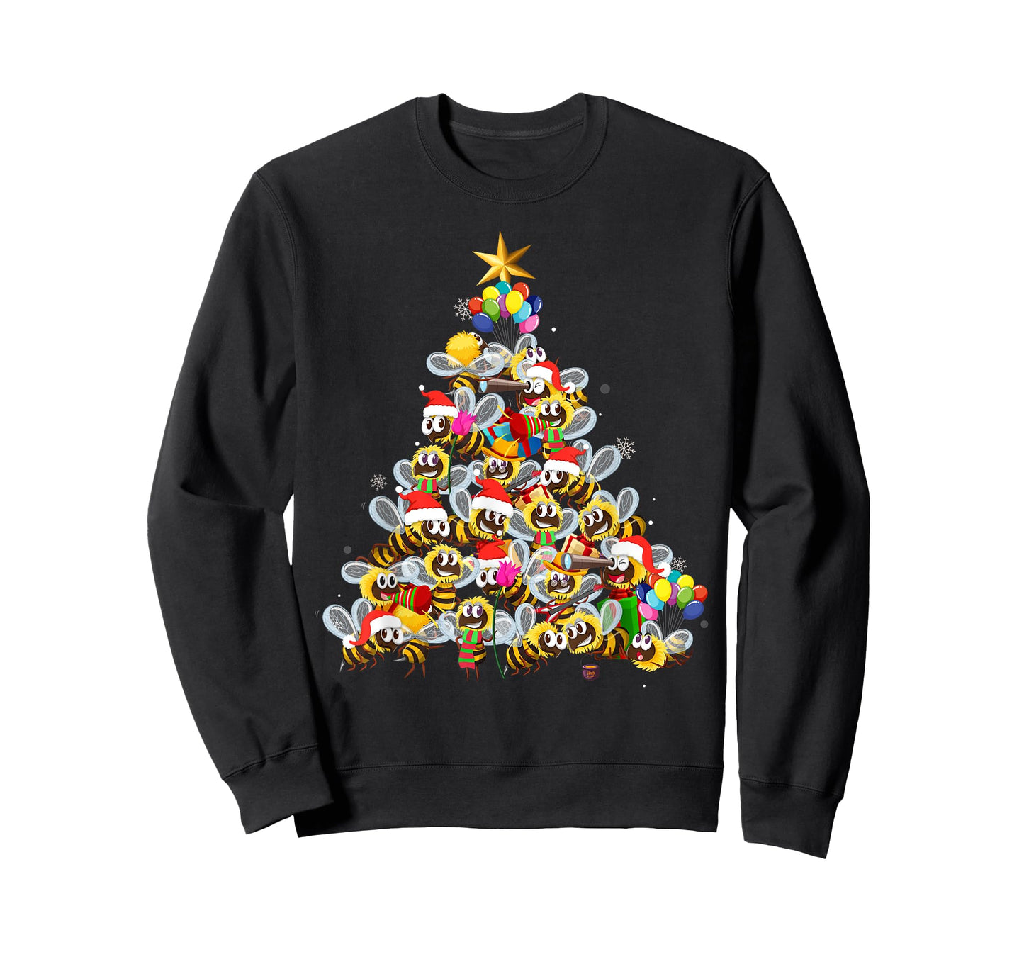 Bees Tree Christmas Sweater Xmas Gifts for Bees Lover T-Shirt