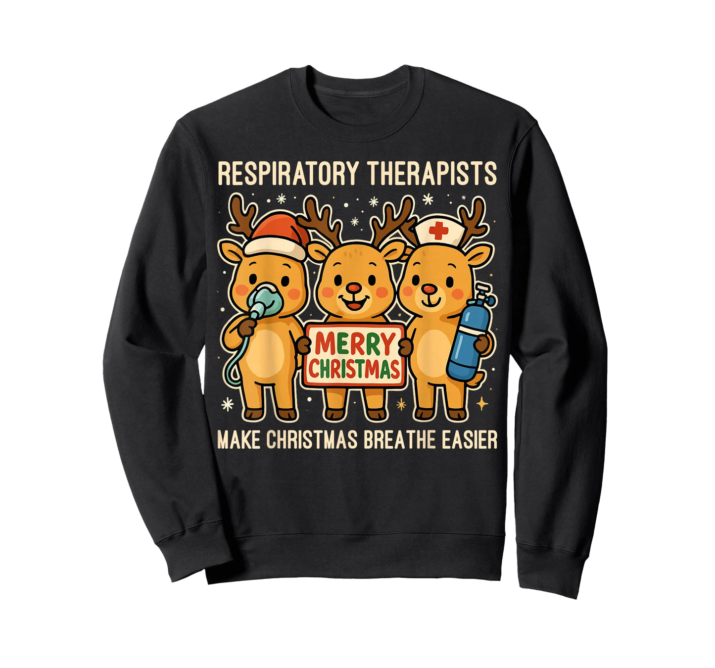 Christmas Respiratory Therapy Crew Xmas RT Nurse T-Shirt