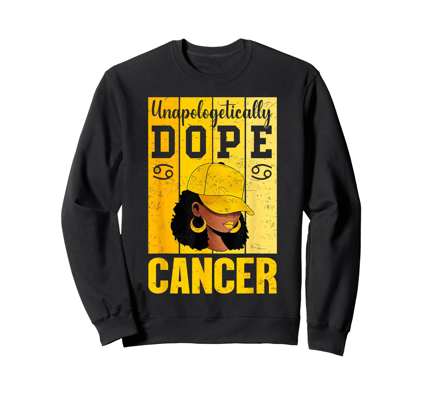 Unapologetically Dope Cancer Black Woman Cap Zodiac T-Shirt
