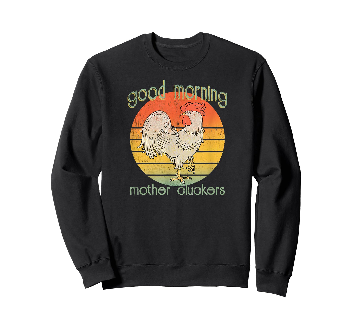 Cocky Rooster Morning Mother Cluckers Distressed Farmers T-Shirt