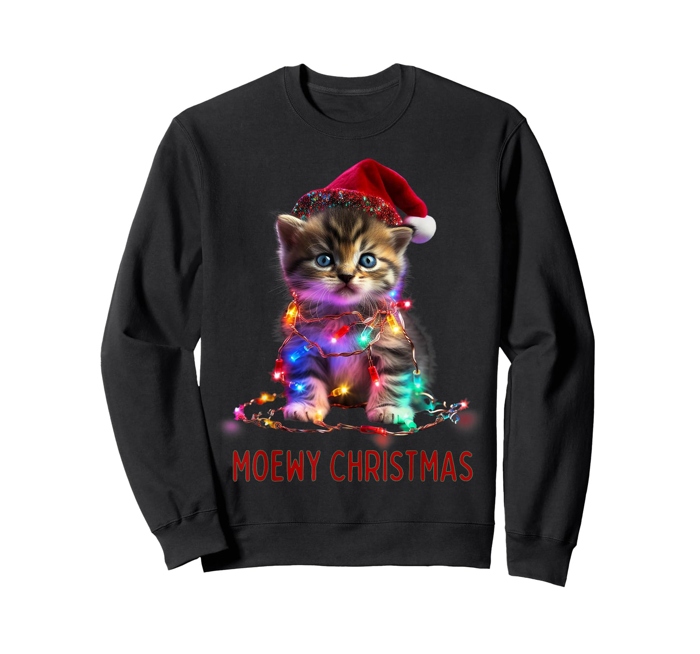Moewy Christmas - Cat Xmas T-Shirt