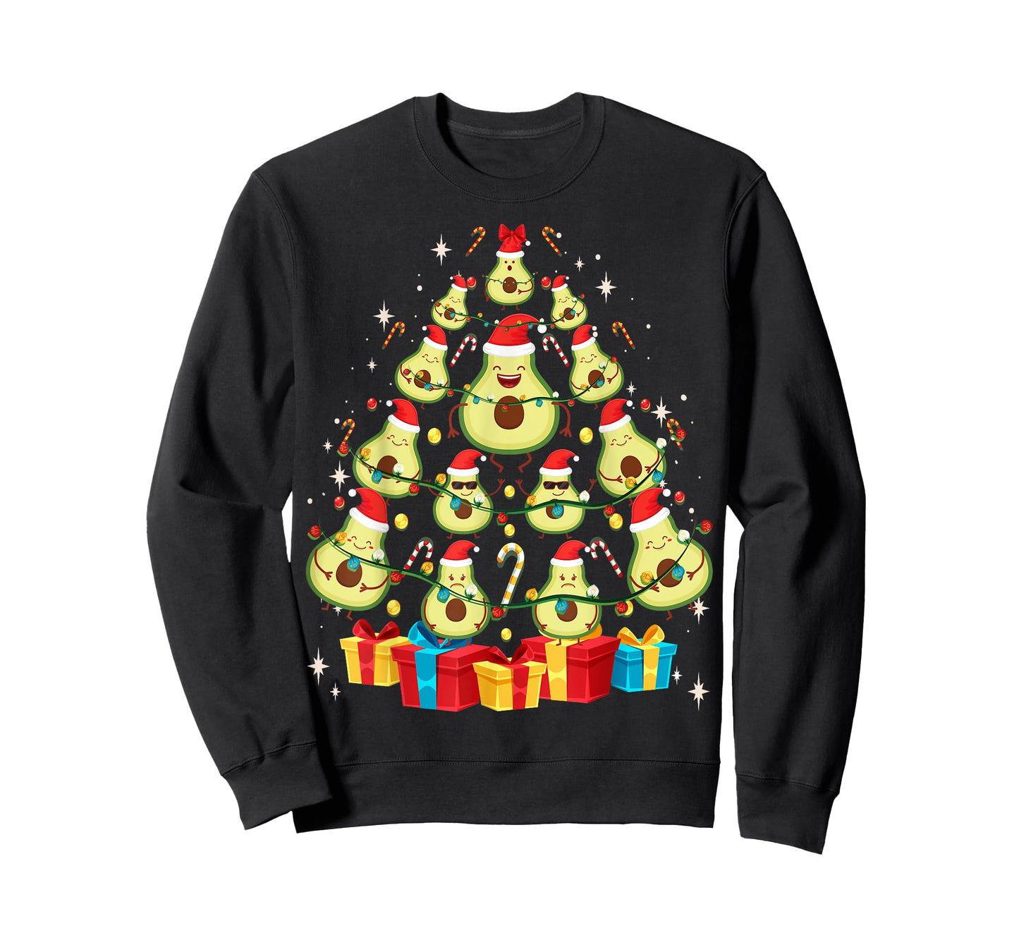 Avocado Plant Based Christmas Tree - Avocado Lover Christmas T-Shirt