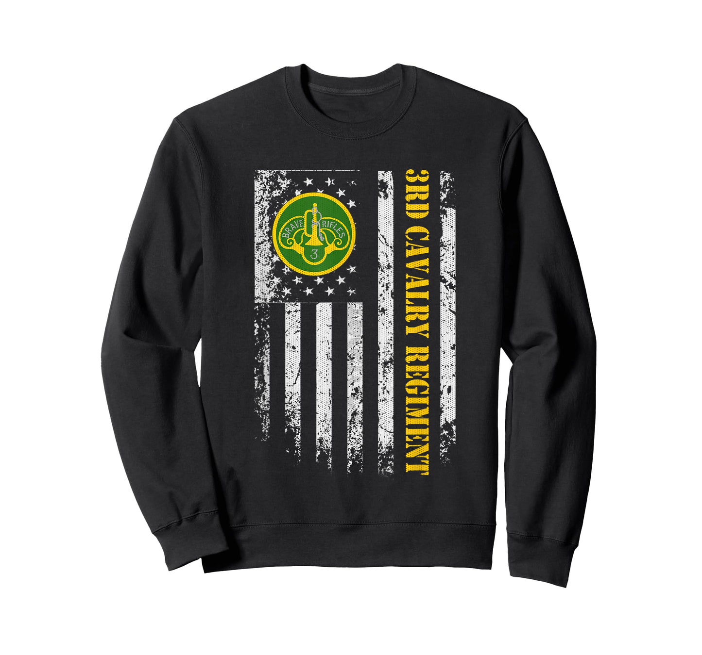 3rd Armored Cavalry Regiment Veteran Vintage Flag Patriotic T-Shirt