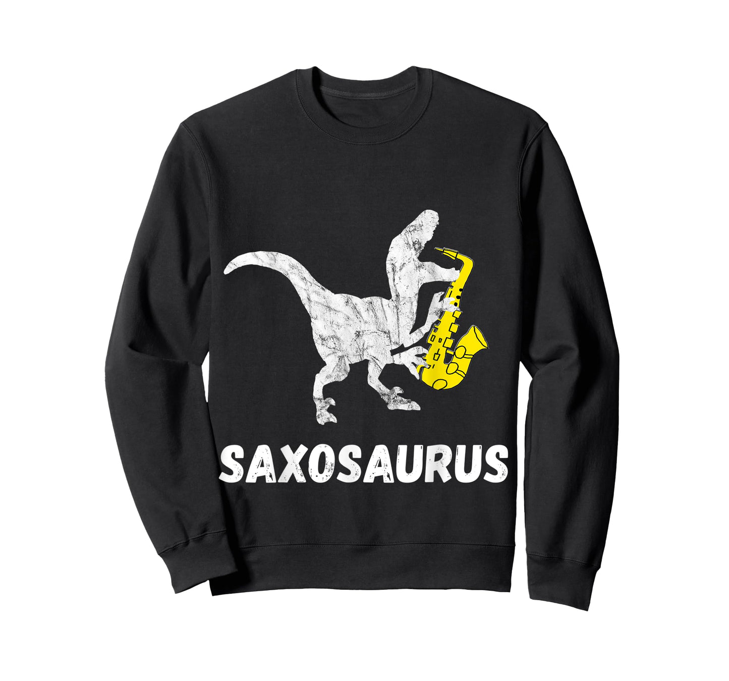 Cool Sax Saxophone Jazz Music Instrument Dinosaur Funny Saxophone T-Rex T-Shirt