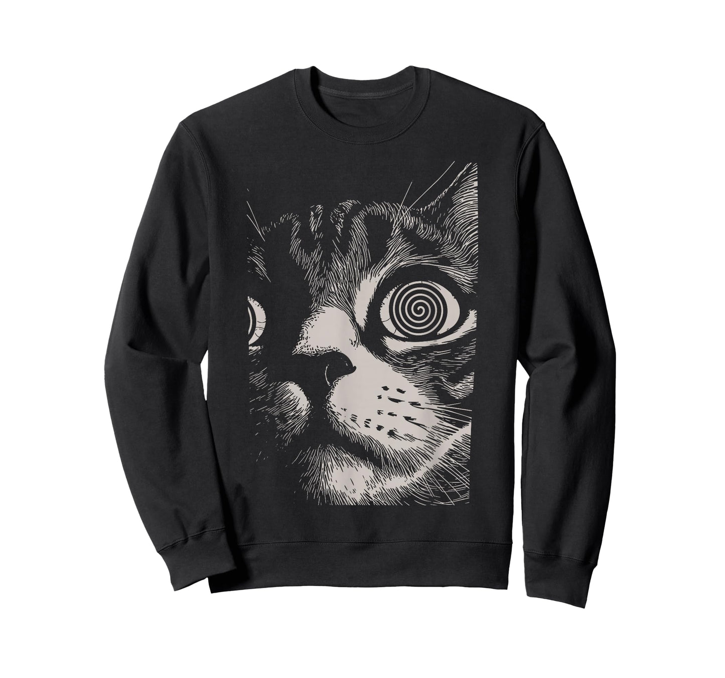 Psychedelic Cat Gothic Art Funny Cat Gifts For Men Women Kid T-Shirt