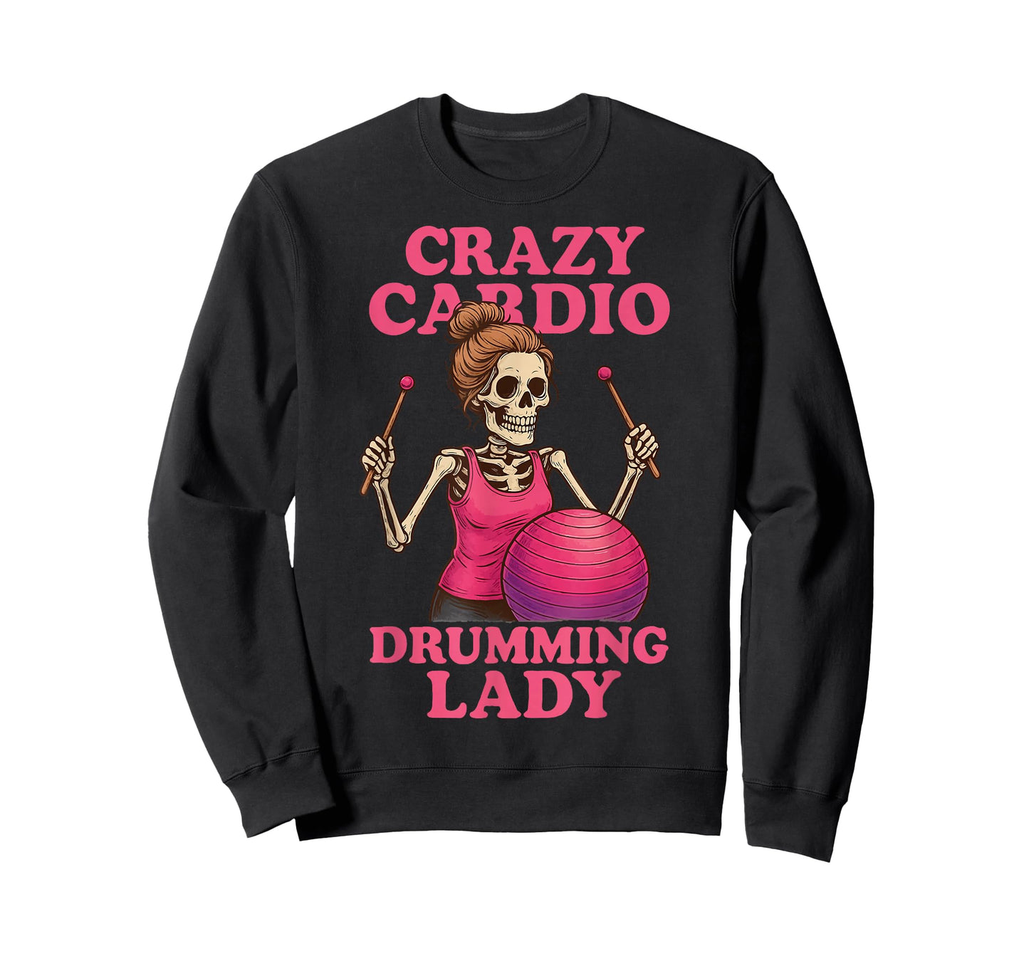 Crazy Cardio Drumming Lady T-Shirt
