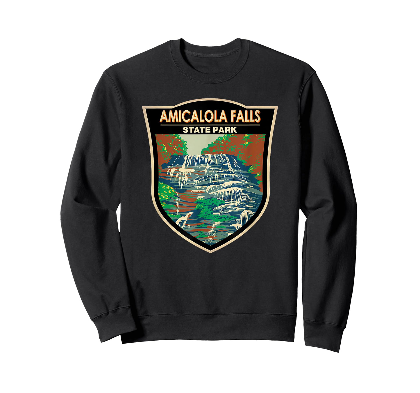 Amicalola Falls State Park Georgia Badge Vintage T-Shirt