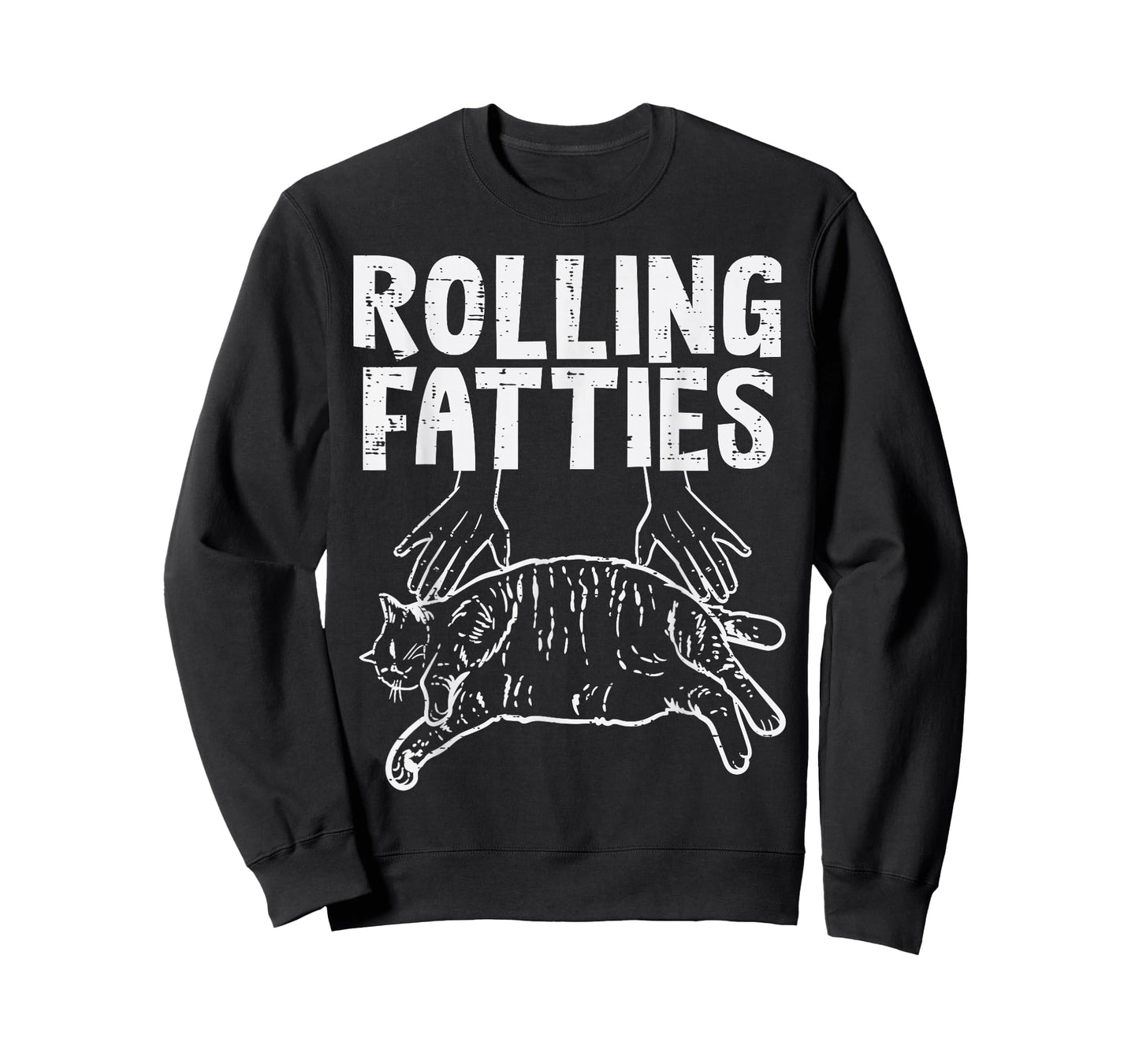 Rolling Fatties Cat Funny Fat Kitten Men Women Kids Girls T-Shirt