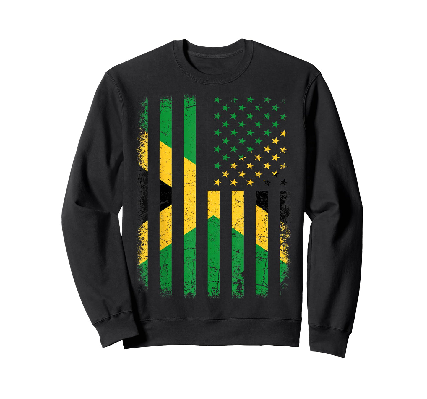 Jamaican American Flag Jamaican Roots Jamaica America T-Shirt
