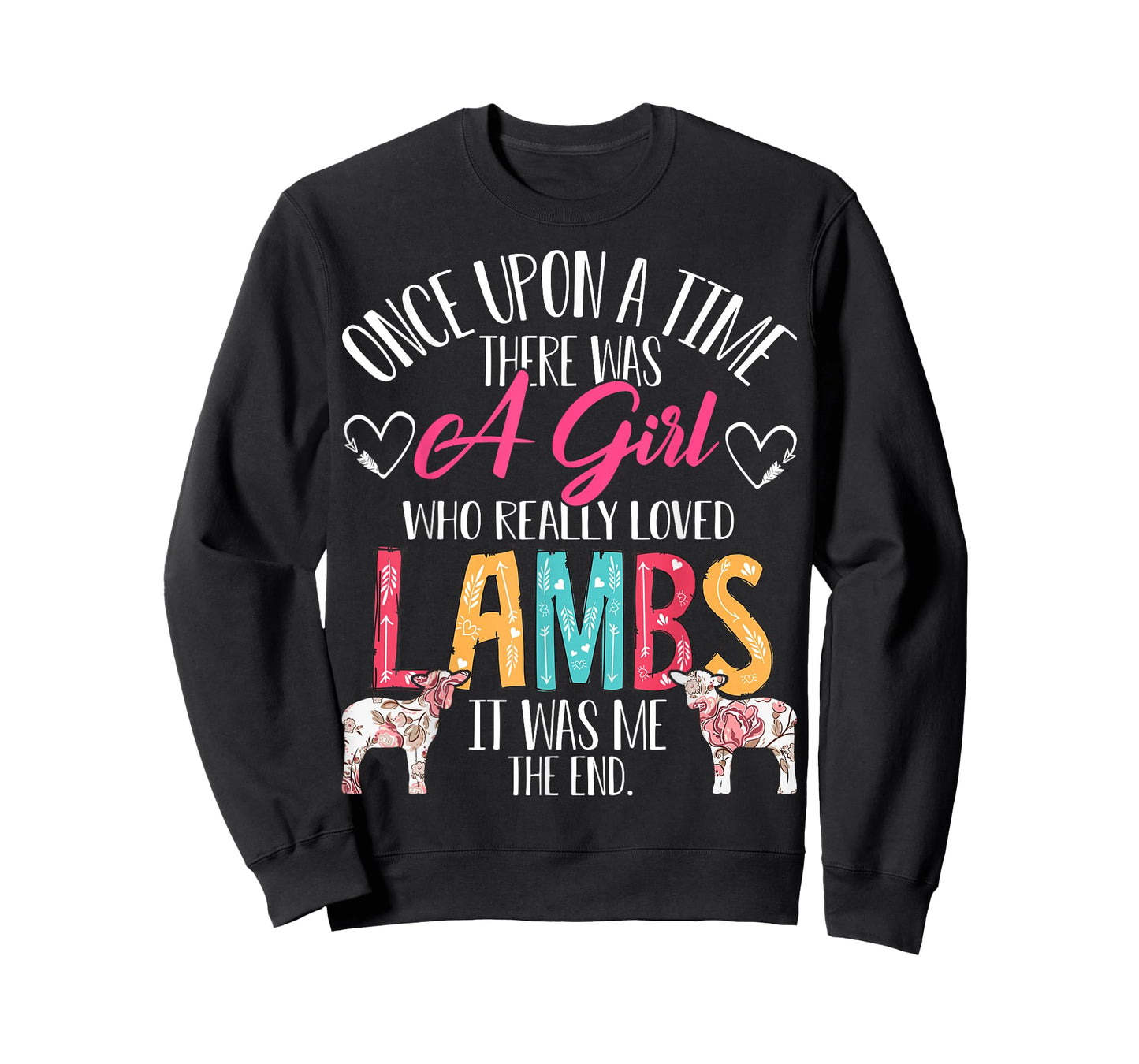There Was A Girl Who Really Loved Lambs Sheep Lover Gifts T-Shirt