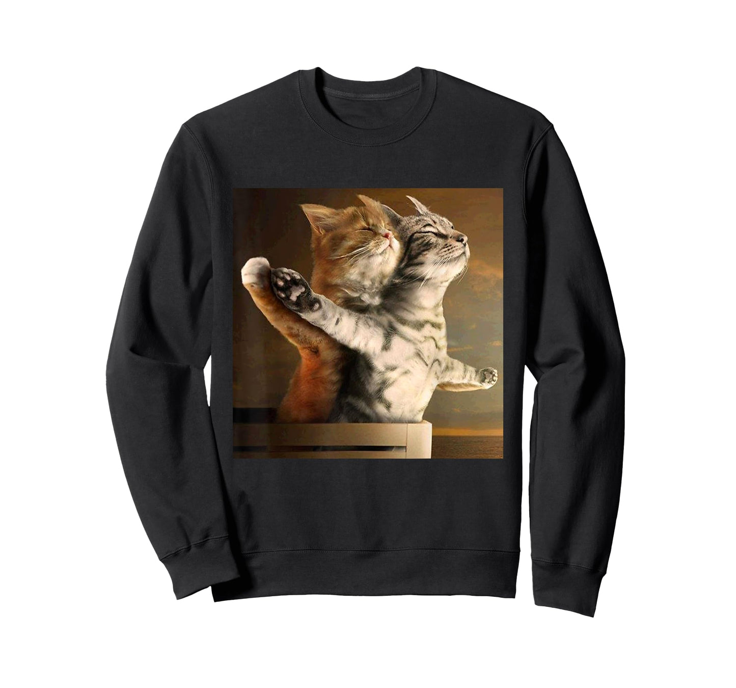 Vintage Wacky Cat Funny Kitten Couple Gen Z Meme Cat Lover T-Shirt