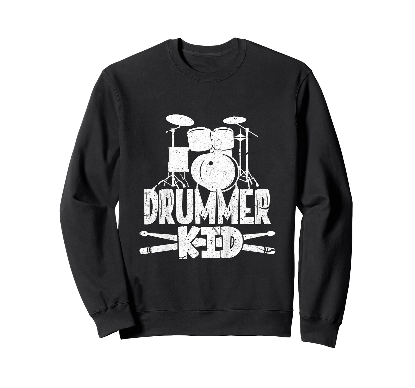 Kids Drummer Kid Funny Drum Set Drummer Boy T-Shirt