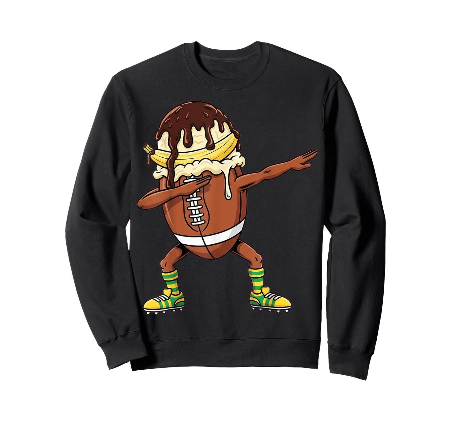 Dabbing Rugby Drip Ice Cream Kids Youth Boys Girls T-Shirt