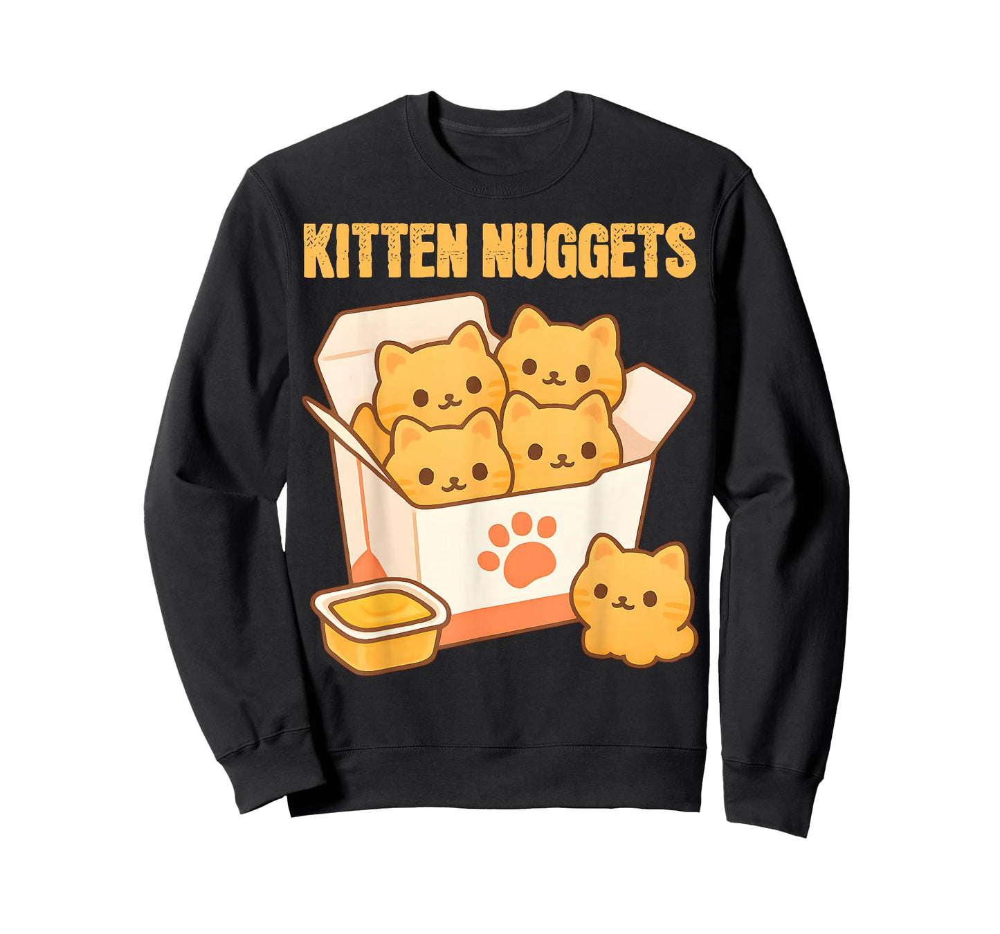 Kitten Nuggets Food Pun Cat Lover 2025 Funny Chicken Nugget T-Shirt