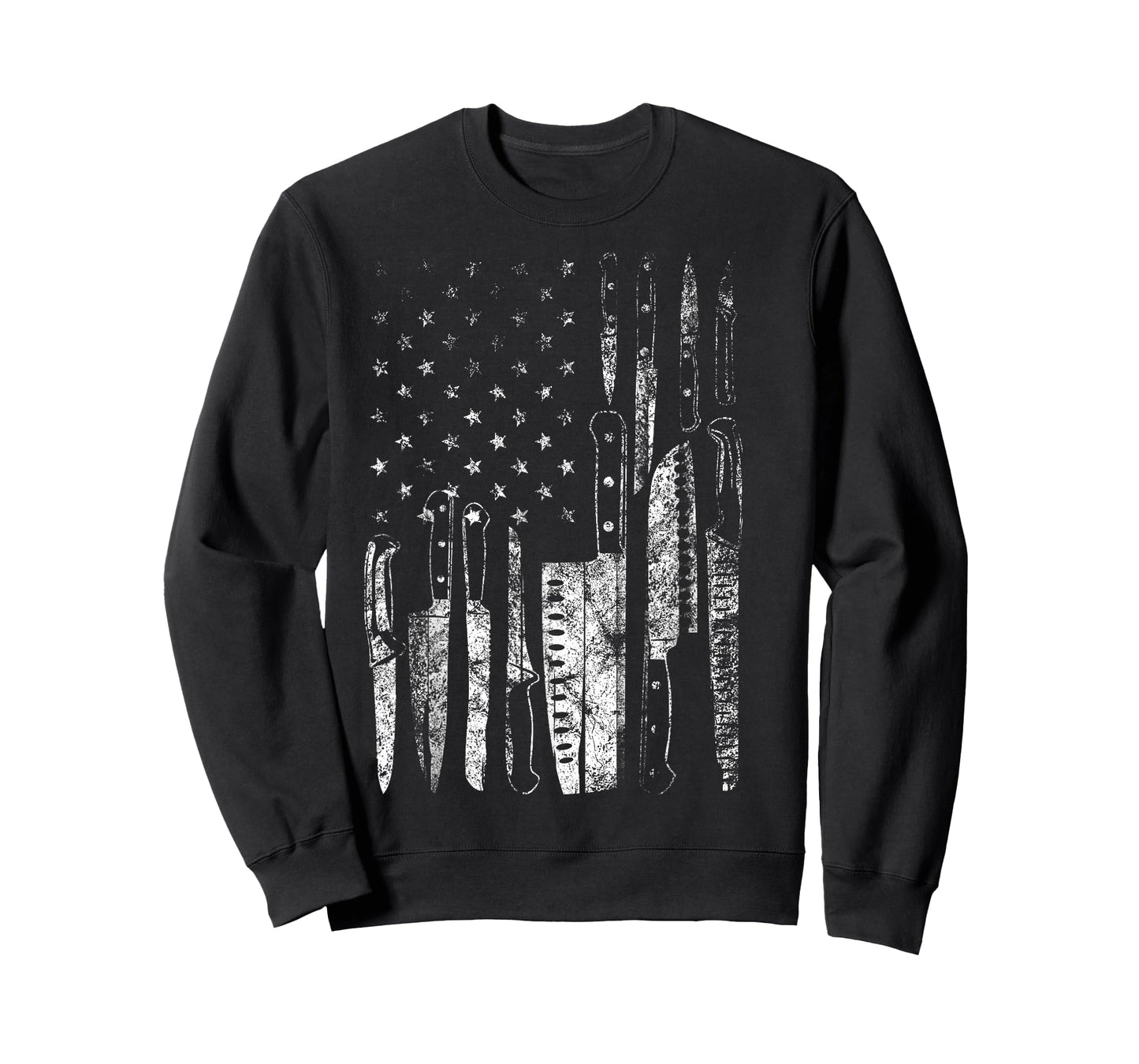 American Flag Chef Knife Set Collector T-Shirt