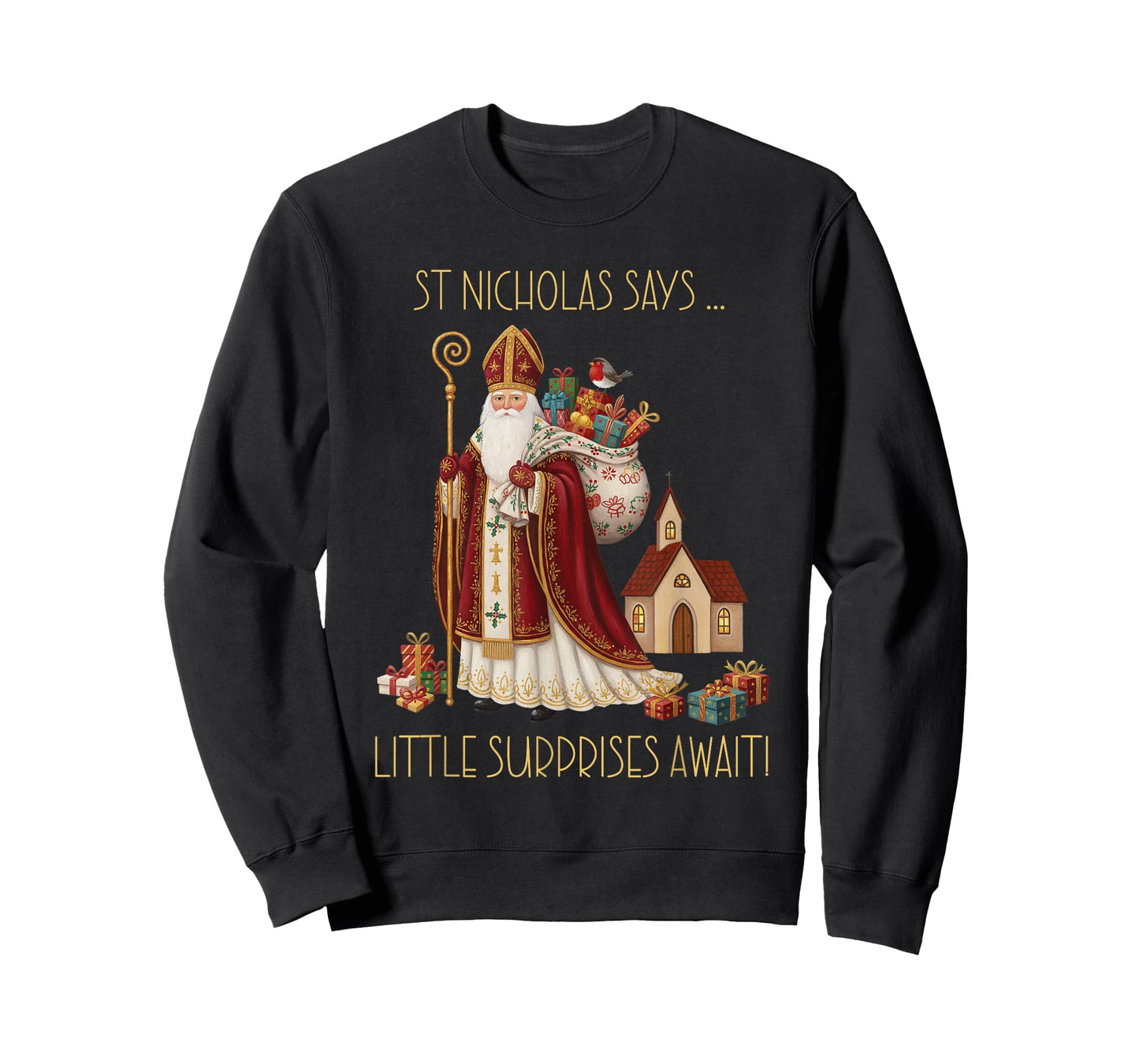 Saint Nicholas St Nick 6 December Christmas Tradition T-Shirt
