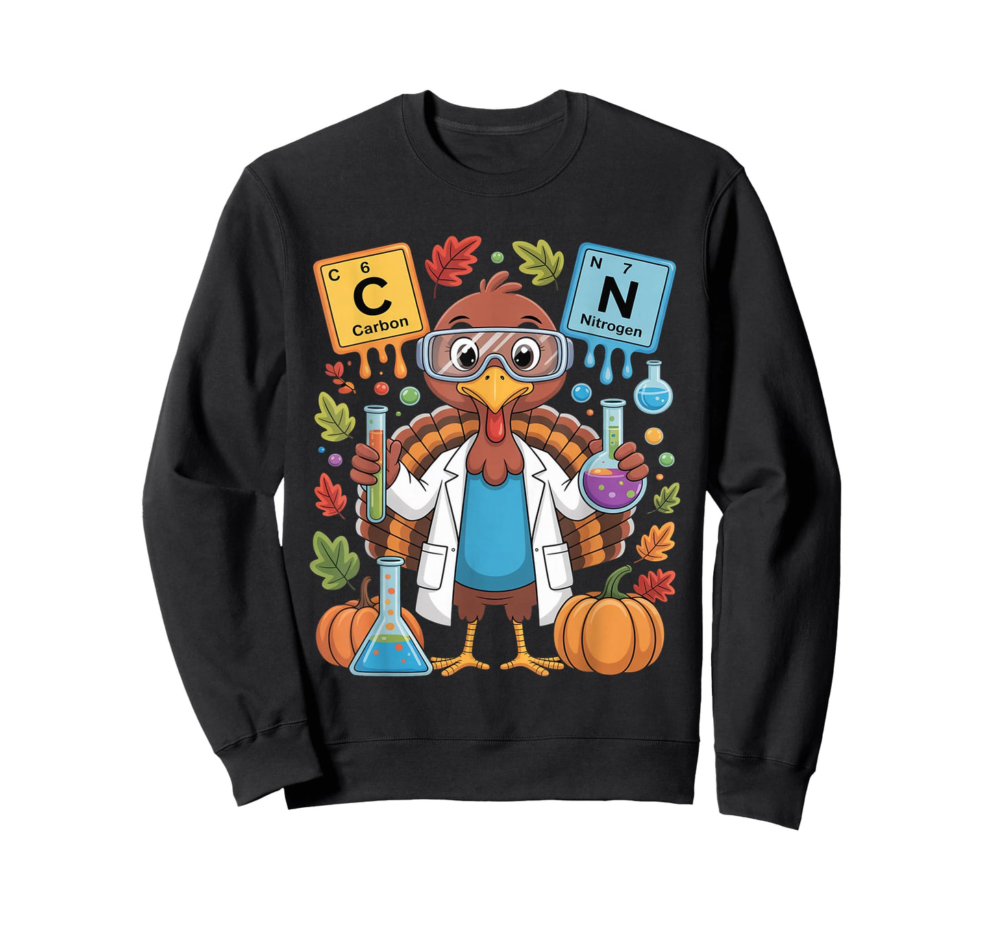67 Chemistry Science Teacher Periodic Table Thanksgiving T-Shirt