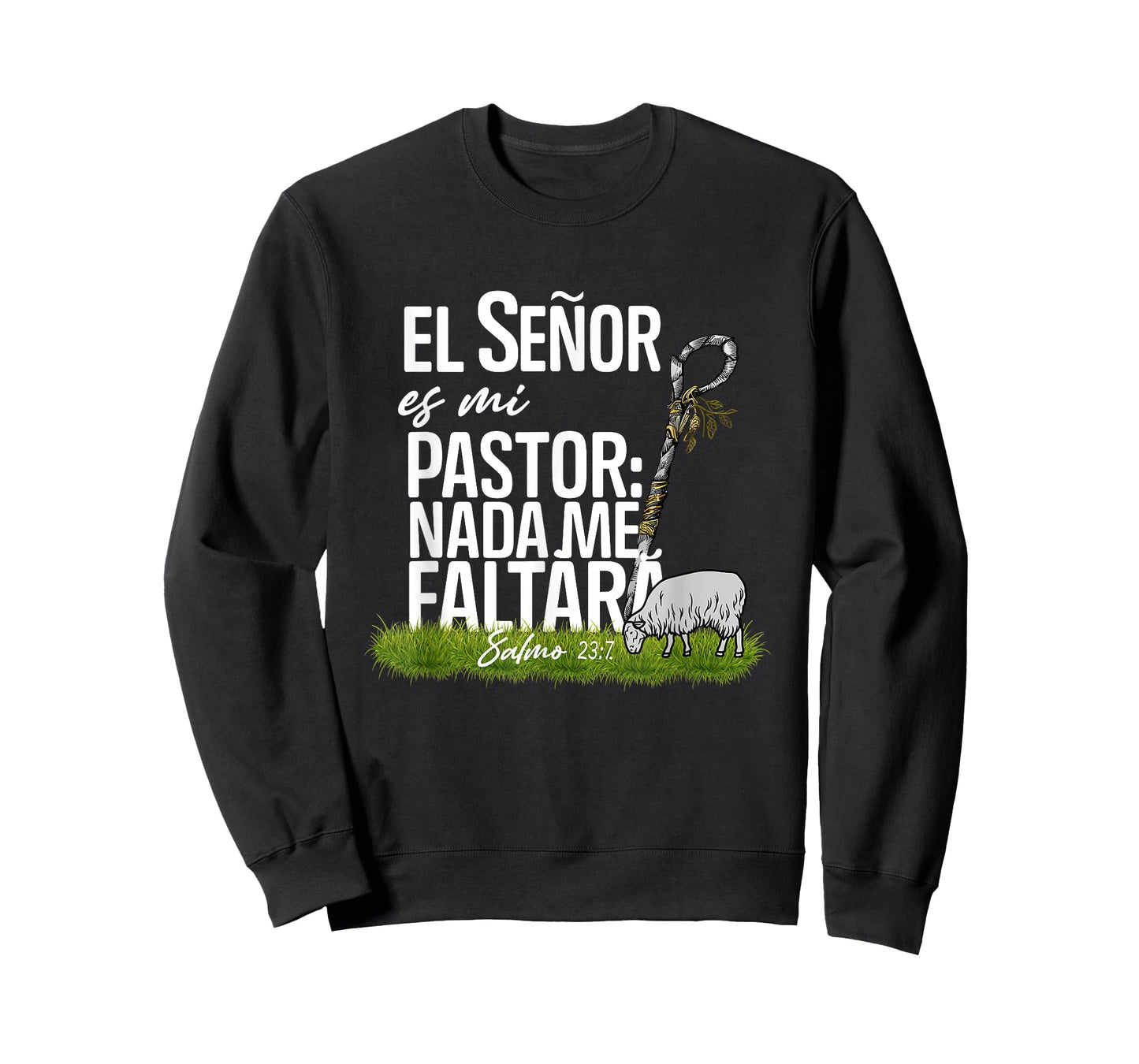 El Señor ES Mi Pastor Nada Me Faltara Faith Cross Christian T-Shirt