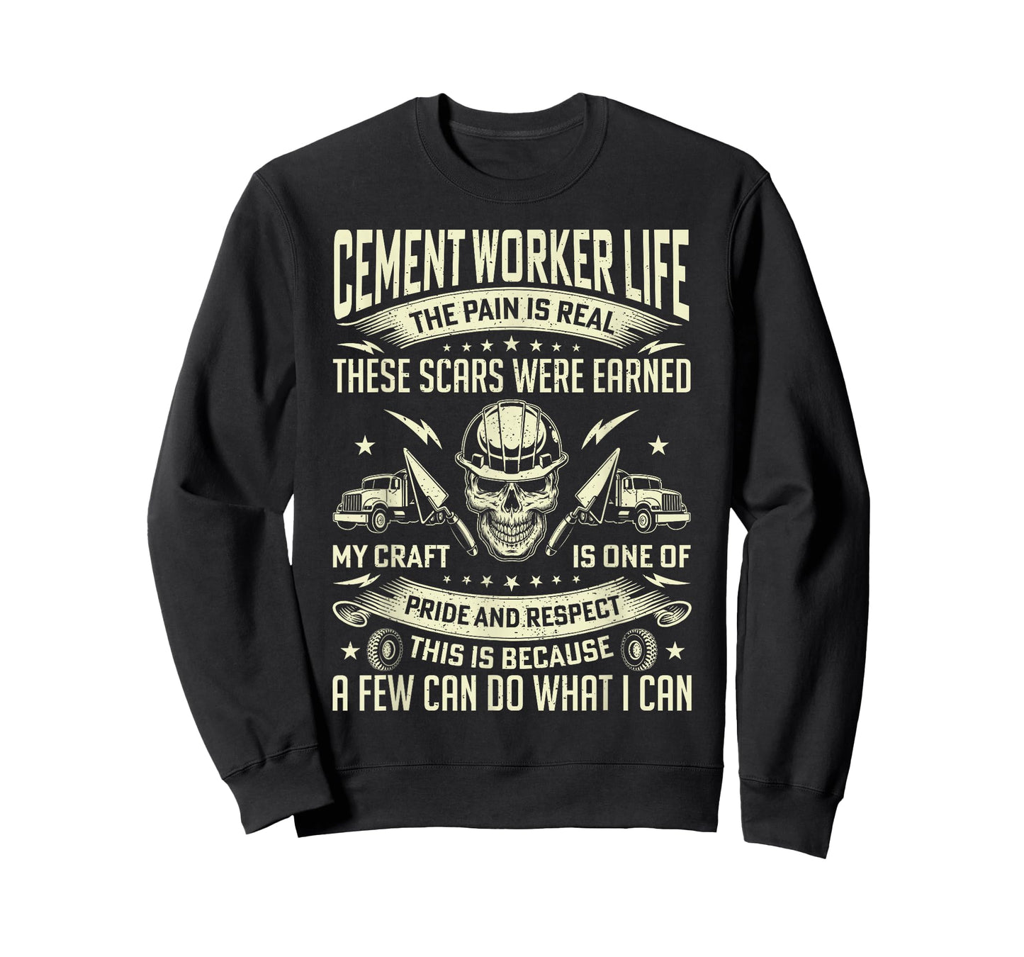 Cement Worker Life Funny Concrete Finisher Dad Mens Father T-Shirt