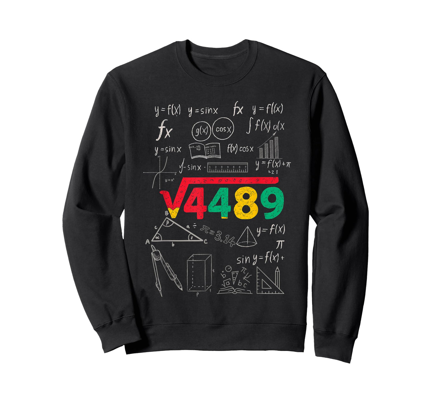 Teacher Math 67 Meme Square Root 4489 Slang Six Seven T-Shirt
